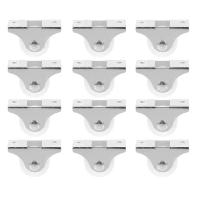  12 Pcs Mobel Rollen Klein Räder Für Möbel Schrankräder Feste Lenkrollen - Bild 1 von 4