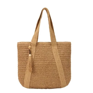 Straw Beach Tote Bag for Women,Raffia Woven Shoulder Handbags for Summer Vaca... - Picture 1 of 6