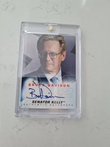 2003 Topps X-Men X-2 Bruce Davison Senator Kelly Autograph Card - Picture 1 of 2