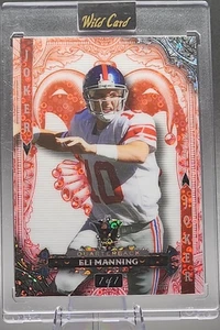 Eli Manning 1/1 2024 Wild Card White Joker Red Disco Giants Color Match HOF SSP - Picture 1 of 2