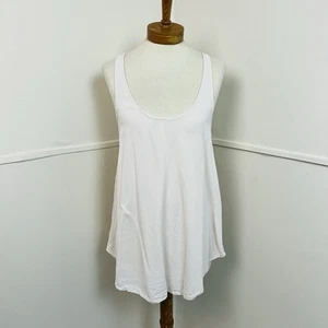Womens Jac+Jack Top Size L Beige Nude Rayon Sheer Singlet Australian Designer - Picture 1 of 7