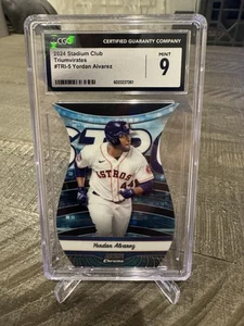 2024 Topps Stadium Club Chrome Yordan Alvarez Triumvirates Die-Cut #5  CGC 9! - Picture 1 of 2