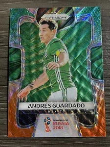 2018 Panini Prizm World Cup Soccer Green Orange Wave #128 Andres Guardado - Picture 1 of 2