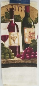 Kitchen Linen Towel Twin Wine Theme - Picture 1 of 2