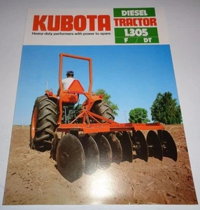 * Kubota L305F L305DT L305 Traktor Verkaufsprospekt Literatur Werbung Anzeige - Bild 1 von 2