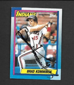 BRAD KOMMINSKI MLB AUTOGRAPHED signed TOPPS Indians #4761990 - Picture 1 of 1
