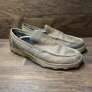 Dr. Martens Jacob Casual Slip On Loafer Shoes Brown Leather US Men's Size 14 - Picture 1 of 14