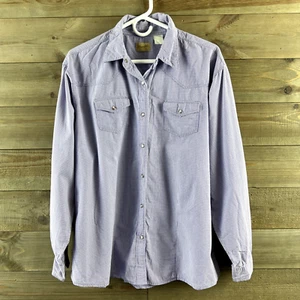 Wrangler Mens Shirt Long Sleeve Pearl Snap Plaid Western Rodeo Cowboy Size XL - Picture 1 of 7