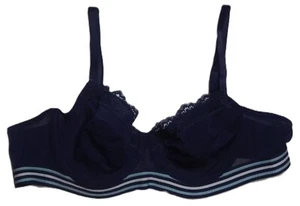 M&S Underwired Balcony Bra Marks and Spencer Navy Blue Non moulded Size 38A - Picture 1 of 16