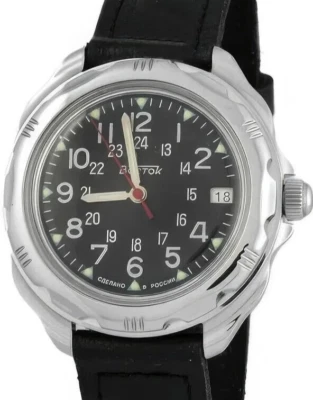 Vostok Komandirskie 211783 Watch Mechanical Military New - Image 1 of 4