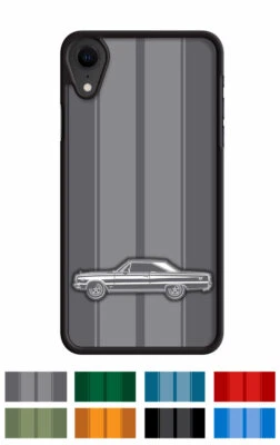 1967 Plymouth GTX Coupe "Stripes" Cell Phone Case Apple iPhone & Samsung Galaxy - Image 1 of 4