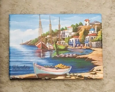 Imán de refrigerador colector colorido Rodas Grecia Foto 1 de 3