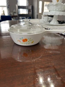 Vintage Corning Ware Wildflower Menuette Skillet P-81-B w/Pyrex Lid - Picture 1 of 11