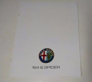 Alfa Romeo 164 & Spider Sales Brochure - Picture 1 of 4