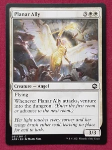 Magic The Gathering ADVENTUES IN FORGOTTEN REALMS PLANAR ALLY white card MTG - Picture 1 of 2