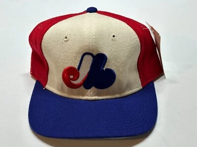 Vintage NOS Sports Specialties Montreal Expos MLB Fitted Hat 6 3/4 - Image 1 of 4