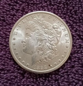 1898-O Morgan Dollar, Choice BU, Good UNC Strike from New Orleans mintage - Picture 1 of 4
