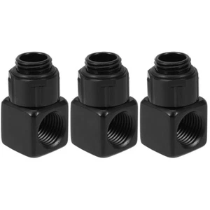 3 PCS Coude Rotatif Raccords Refroidissement Par Eau L'eau L'ordinateur - Photo 1/12