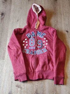 Lee Fleeced Lined Kids M/10-12 Game Changer Hooded Jacket Champs Thick Warm EUC - Picture 1 of 6