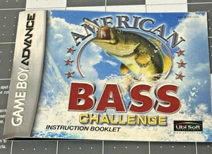 American Bass Challenge Nintendo GameBoy Advance Manual Only Instruction Booklet - Picture 1 of 2