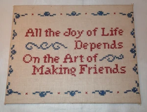 Vintage fertiger fertiger Kreuzstich - All the Joy - Happy Home Work Nr. 5004 - Bild 1 von 6