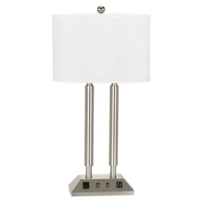Cal Lighting Hotel 28.5" Desk Lamp, Brushed Steel - LA-2004DK-1RBS - Picture 1 of 1