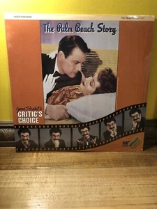 NEW SEALED RARE OOP UNRATED THE PALM BEACH STORY CAV/CLV LASERDISC! B&W COMEDY - Picture 1 of 2