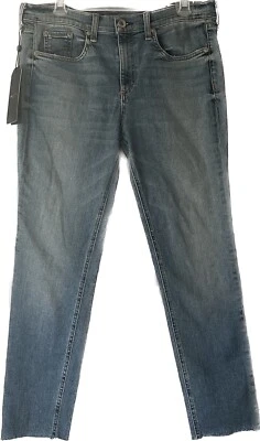 Rag & Bone Mid Rise Ankle Skinny Women's Denim Jeans Ellerly Size 32 Raw Hem - Image 1 of 4