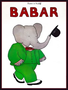 Póster impreso vintage de la película Babar el elefante A3/A4 - Imagen 1 de 1