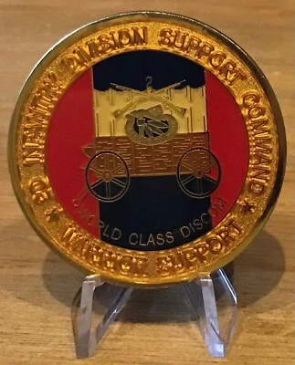 Korea 2nd Infantry Division Support Commander and CSM Wagonmaster Challenge Coin - Image 1 of 2