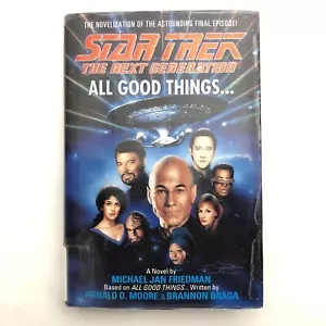 Star Trek The Next Generation All Good Things Michael Jan Friedman Hardcover - Imagen 1 de 7
