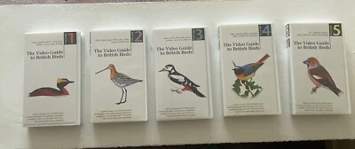 5 x The Video Guide To British Birds Volumes 1-5 VHS Video Tapes (1994) RSPB - Image 1 of 4
