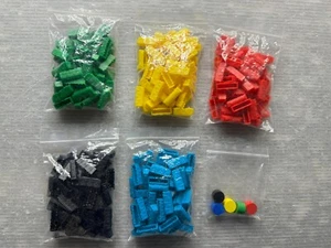 TICKET TO RIDE GAME Replacement PARTS LOT Colored Train Car & Mover Token Set - Picture 1 of 7