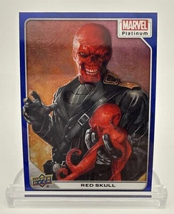 2023 Upper Deck Marvel Platinum #7 RED SKULL Blue Rainbow - Foto 1 di 8