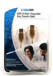 Cable de transferencia de datos de PC a PC - USB 2.0 compatible con Windows 7 - Imagen 1 de 2
