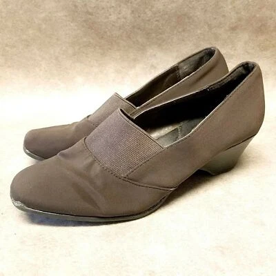 George Mujer Talla 7.5 Marrón Sin Cordones 2" Tacones Cuña Foto 1 de 4