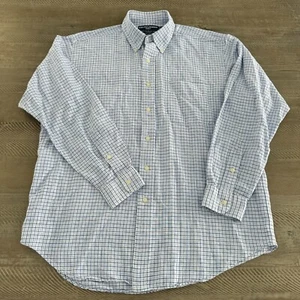Ralph Lauren Golf Tilden Shirt Mens Medium Blue White Long Sleeve Button Down - Picture 1 of 8