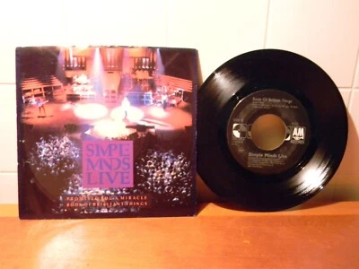 SIMPLE MINDS LIVE PROMISED YOU.../BOOK OF BRILLIANT  THINGS   PICTURE SLEEVE 45  - Image 1 of 2