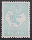 Australia 1915 One Shilling Kangaroo inverted (third) watermark SG 40aw mint