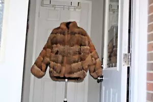 SPLENDIDA GIACCA CORTA ELEGANTE MANICA DOLMAN VERA PELLICCIA MARRONE TAGLIA L USATA IN OTTIME CONDIZIONI - Foto 1 di 6