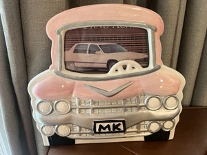 Vintage RAR Mary Kay Pink Corvette Bilderrahmen Aufsteller Keramik handbemalt - Bild 1 von 18