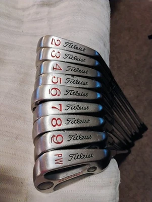Titleist Acushnet Tungsten AC-108 set irons 2-PW, total 9 clubs. RH, steel - Image 1 of 4