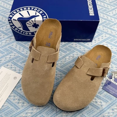 New Birkenstock Boston Soft Footbed Taupe Suede Leather Wide/Narrow/unisex/EU - Image 1 of 4