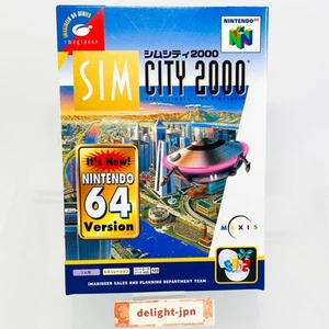 SIM CITY 2000 Nintendo 64 N64 SIMCITY AUTHENTIC JAPAN IMPORT JAPANESE OFFICIAL - Picture 1 of 13