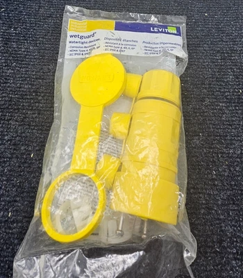 Leviton 263-15W47: Receptáculo Wetguard 125V-AC 15A Amp 3 cables 2 polos conexión a tierra Foto 1 de 4