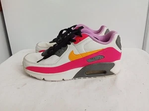 Scarpe Nike Air Max 90GS bianche, rosa, arancioni DM 8685-100 taglia 5 anni - Foto 1 di 16