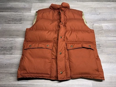Vintage Mens Eddie Bauer Down Filled Puffer Vest Red Size Large Utility Gorpcore - Image 1 of 4