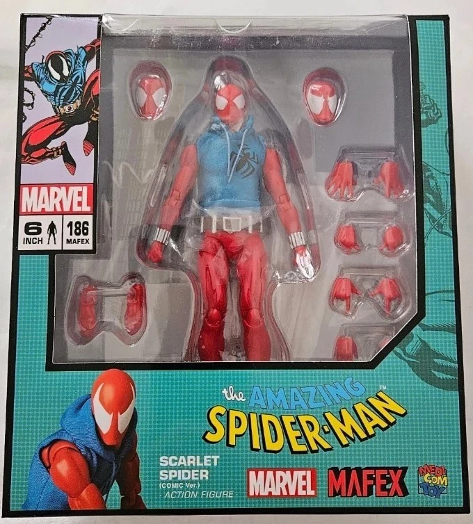 Medicom MAFEX Scarlet Spider (versão em quadrinhos) 186 Amazing Spider-Man NOVO - Vendedor dos EUA - Imagem 1 de 1