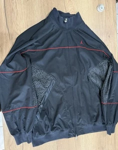 Air Jordan III 3 Black Cement Jacket/ Windbreaker XXL 286916-011 Elephant Print - Bild 1 von 11