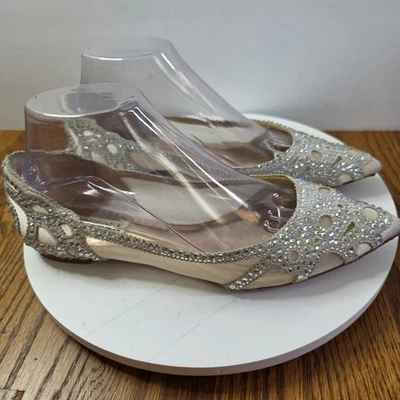 Zapatos de boda Badgley Mischka Gigi punta con cuentas de cristal noche para mujer 8  Foto 1 de 4